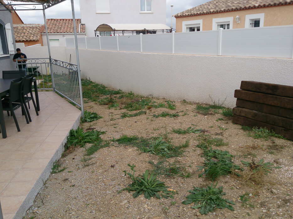 Aménagement terrasse avant travaux
