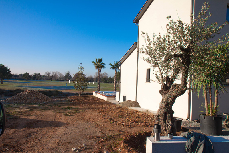 Baillargues avant la réalisation d'un terrain de pétanque