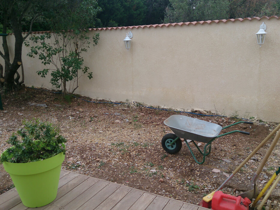 Jardin Zen Frontignan: Avant travaux